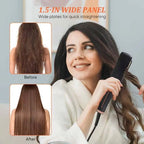 Professional 2-in-1 Hair Straightener and Curling Iron with LCD Display