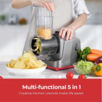 250W 5-in-1 Electric Vegetable Slicer and Cheese Grater JT253