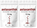 Astaxanthin 12mg Plant-Based Microalgae Dietary Supplement Softgels