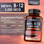 Vitamin B12 5000 mcg Energy and Brain Support Capsules