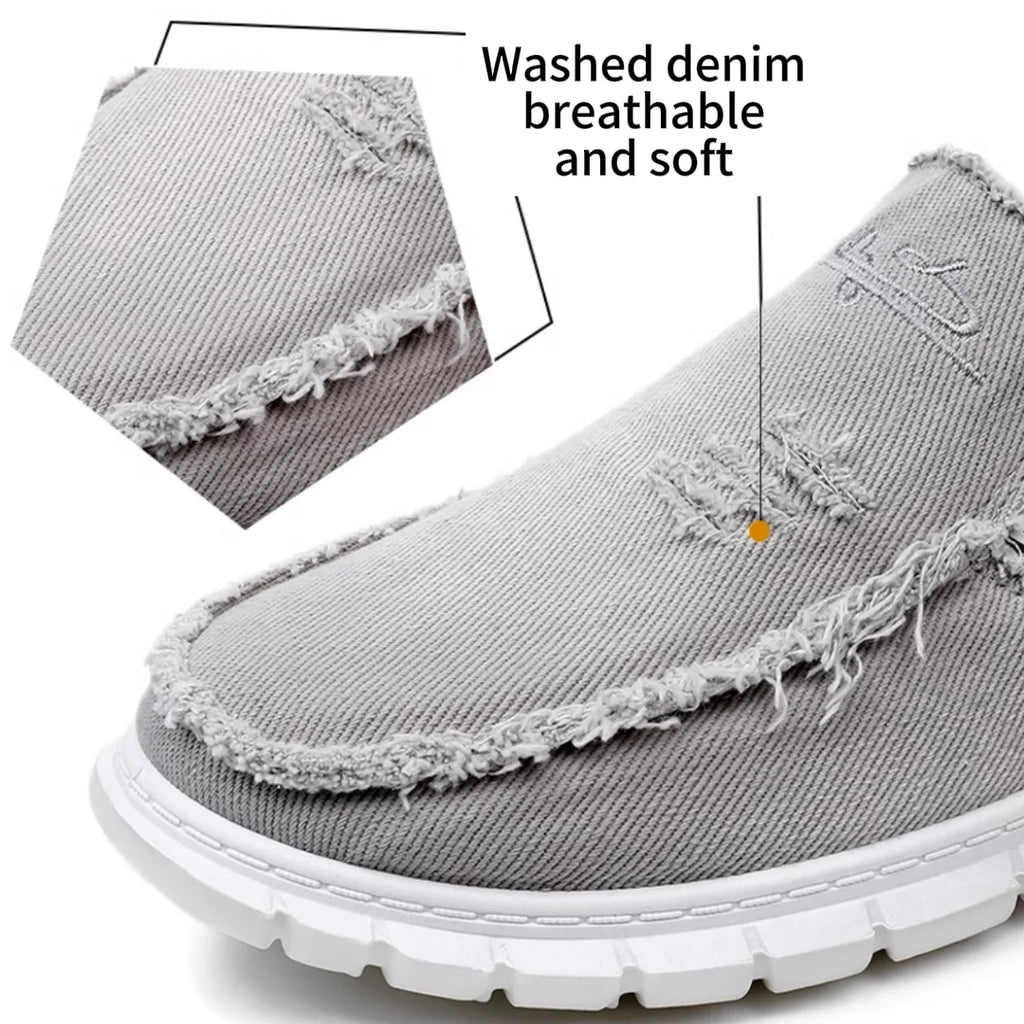 Women's Daisy Embroidery Denim Canvas Sneakers