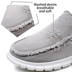 Women's Daisy Embroidery Denim Canvas Sneakers