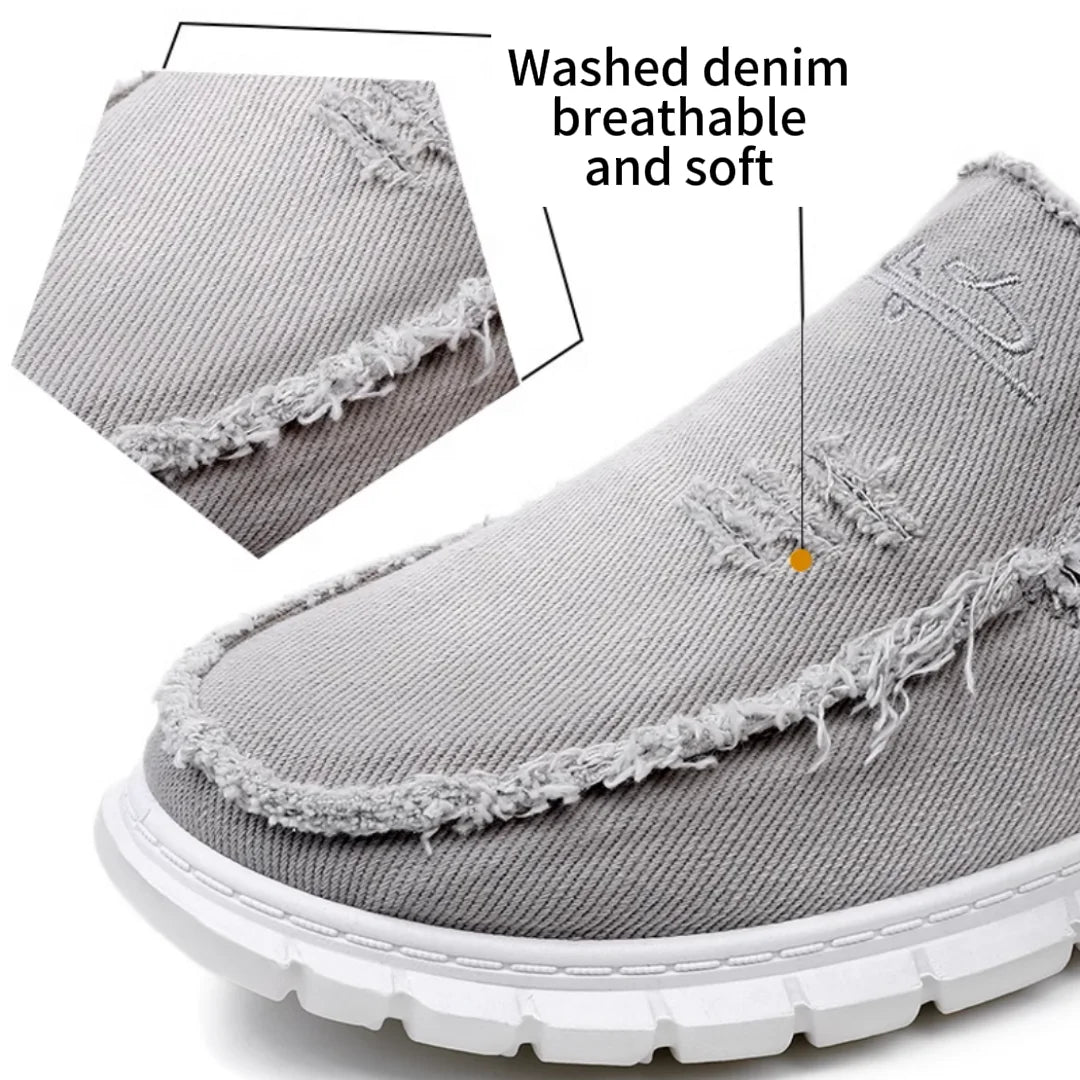 Women's Daisy Embroidery Denim Canvas Sneakers