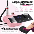 45000 RPM Electric Nail Drill Kit for Acrylic Gel Dip Powder Nails