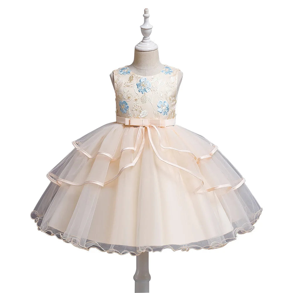 Flower Girl Tulle Lace Princess Dress