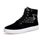 Men's High-Top Lace-Up Platform Sneakers