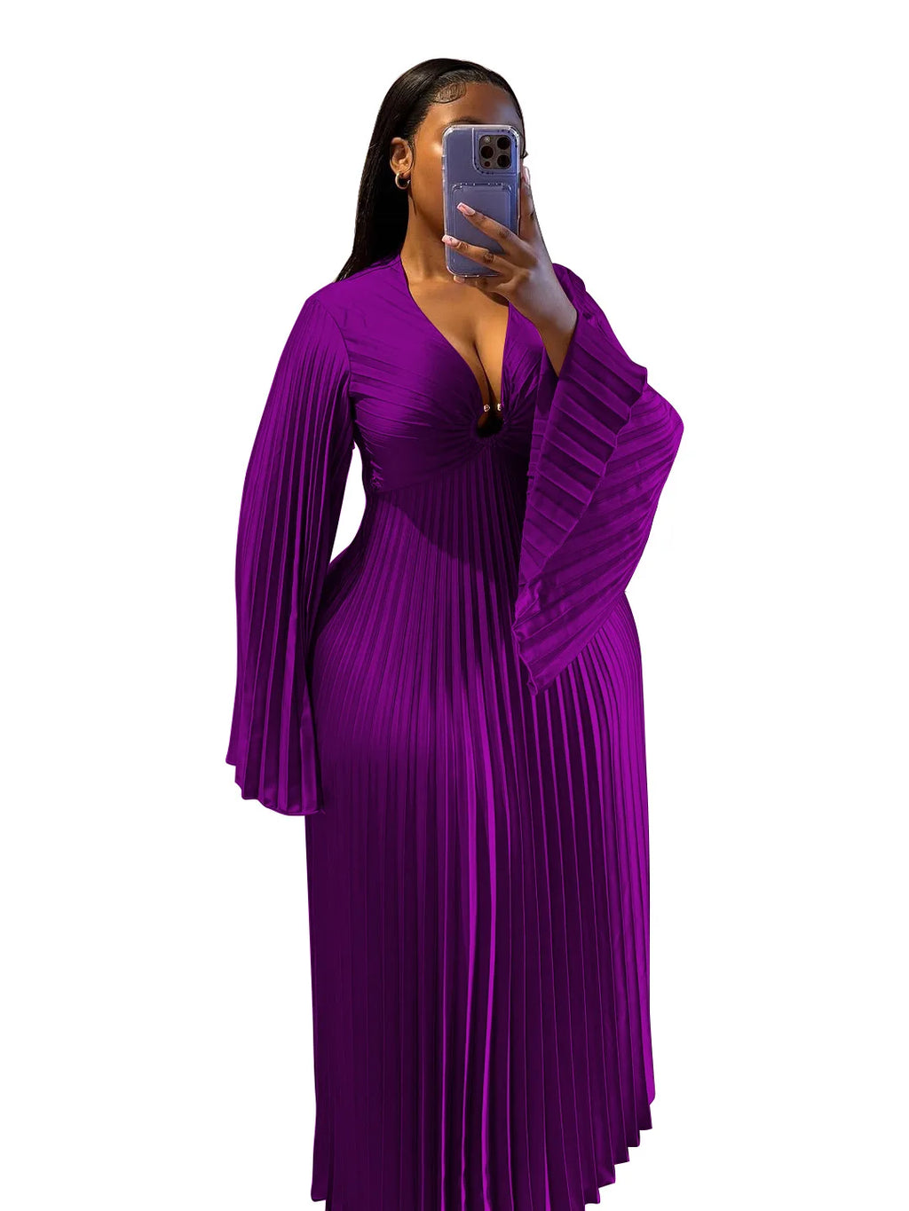 Women's Elegant Dashiki Kaftan Maxi Dress