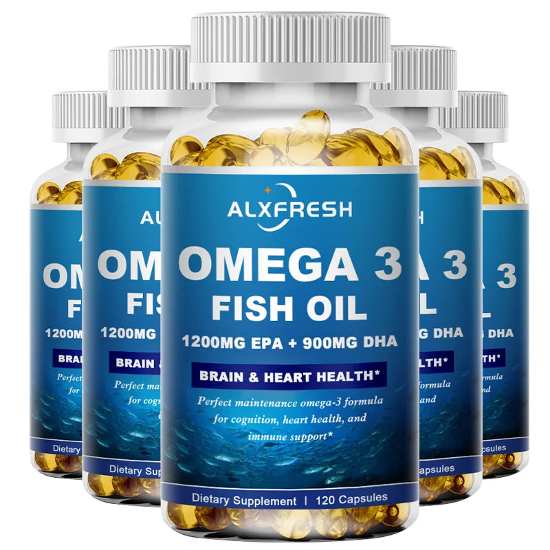 Omega 3 Fish Oil High EPA DHA Dietary Supplement Softgels