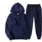 Men's Hooded Sweatshirt and Pants 2-Piece Set