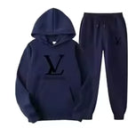 Men's Hooded Sweatshirt and Pants 2-Piece Set