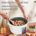 3.7-Quart Multifunctional Non-Stick Electric Hot Pot and Cooker