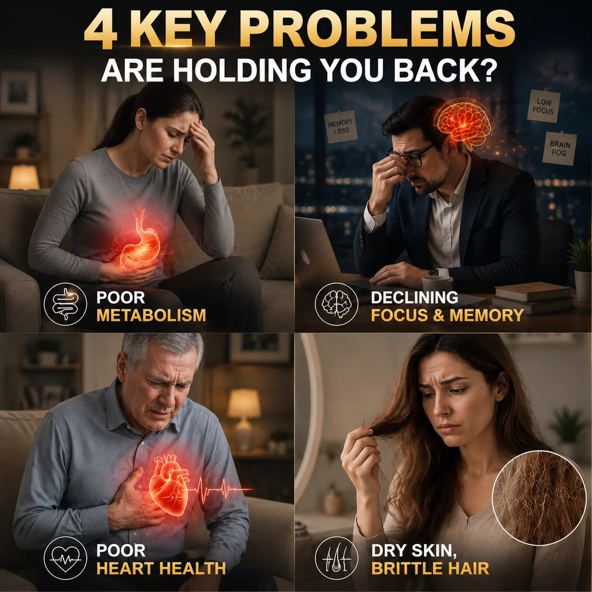 Vitamin B12 Complex Supplement for Brain Heart Energy Support