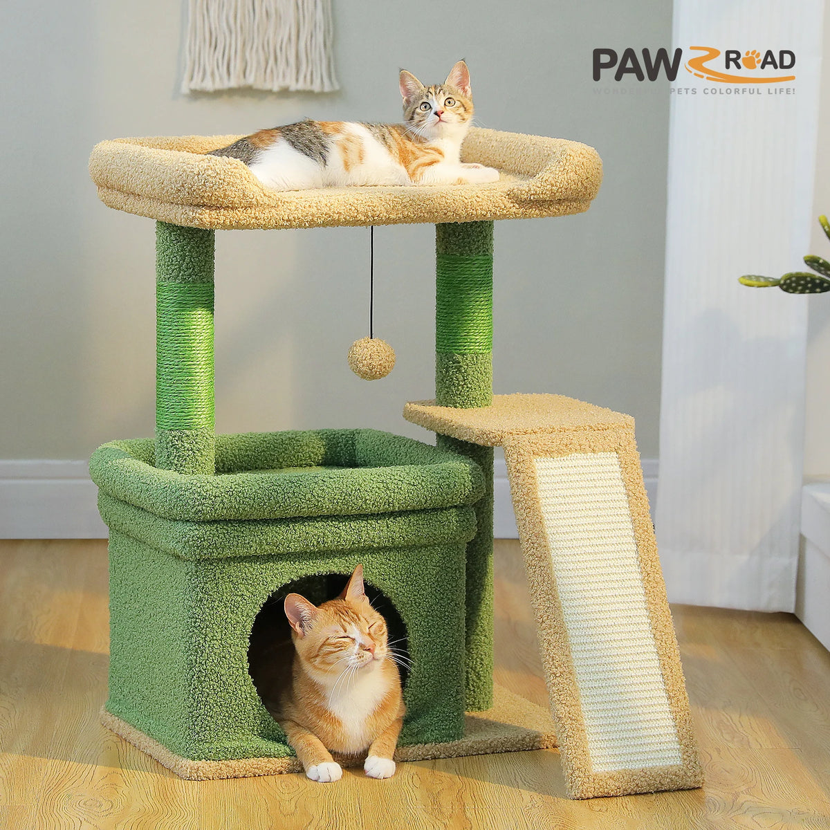 Small Cat Tree Tower Condo Scratching Post for Cats