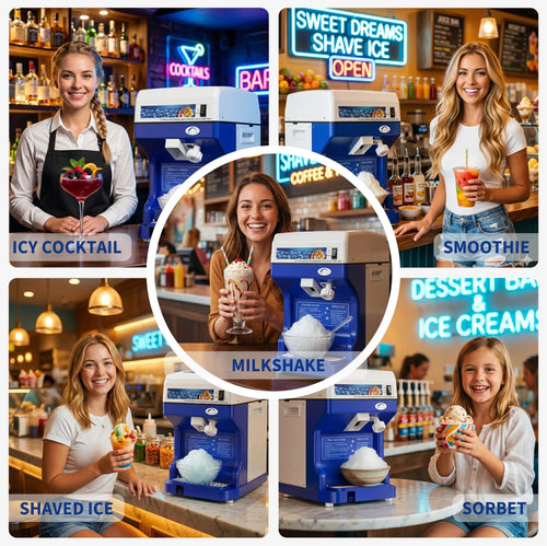 Commercial Electric Shaved Ice Machine and Snow Cone Maker