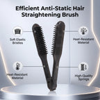 V-Shape Double-Sided Nylon Hair Straightening Brush