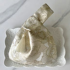 Women's Luxury Embroidered Floral Evening Clutch Bag