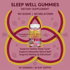 L-Theanine and Herbal Blend Sleep Support Dietary Supplement Gummies
