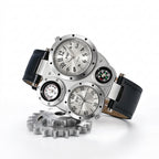 Men's Luxury Business Leather Quartz Wristwatch