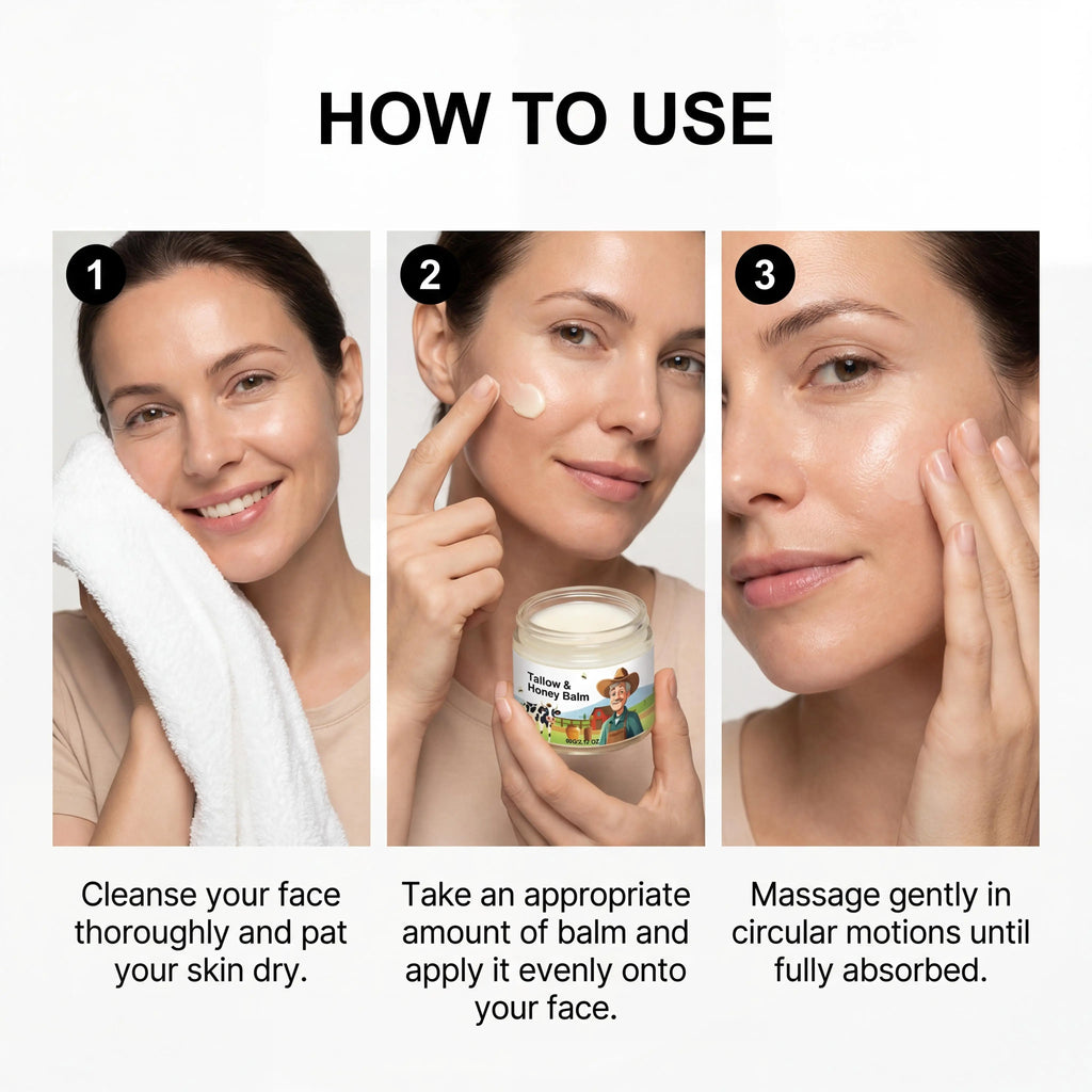 Whipped Beef Tallow & Honey Moisturizing Face Cream