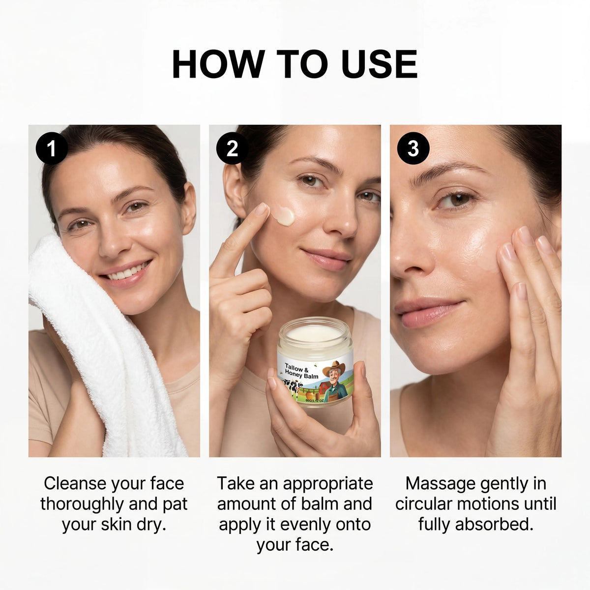 Whipped Beef Tallow & Honey Moisturizing Face Cream