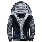 Men's Thick Warm Fleece Hooded Jacket and Pants Set