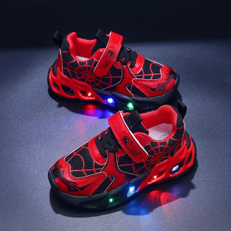Kids' Breathable Mesh LED Luminous Sneakers
