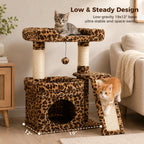 Small Cat Tree Tower Condo Scratching Post for Cats
