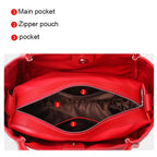 Women's Crocodile Pattern Cowhide Leather Handbag Tote Bag Q1341