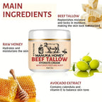 Manuka Honey Beef Tallow Face Cream Moisturizer
