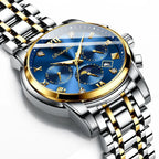 Men's Automatic Mechanical Watch with Moon Phase