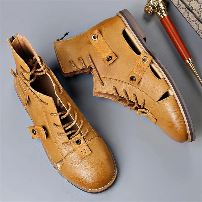 Men's Lace-Up High-Top Gladiator Sandals