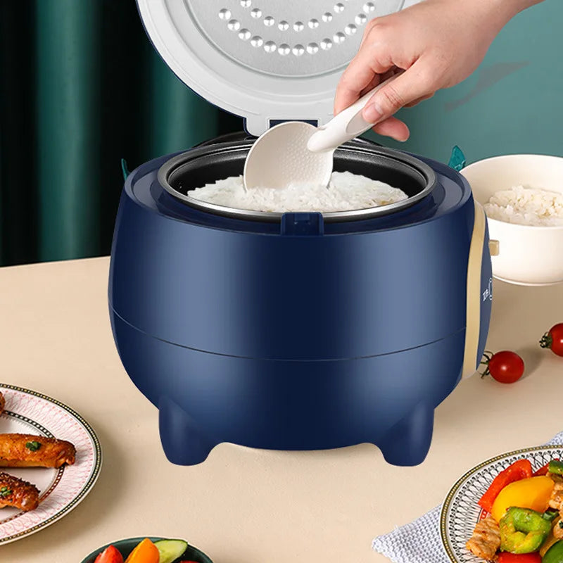 1.9-Quart Multifunctional Electric Rice Cooker with Steamer Basket