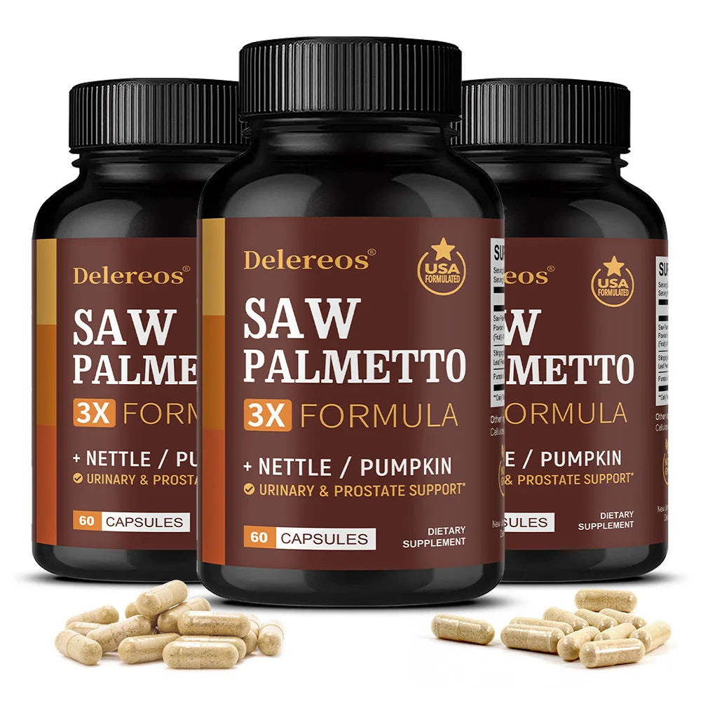 Saw Palmetto Capsules for Prostate and Hair Health