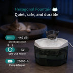 USB Powered Cat Water Fountain 1.2L Pet Dispenser