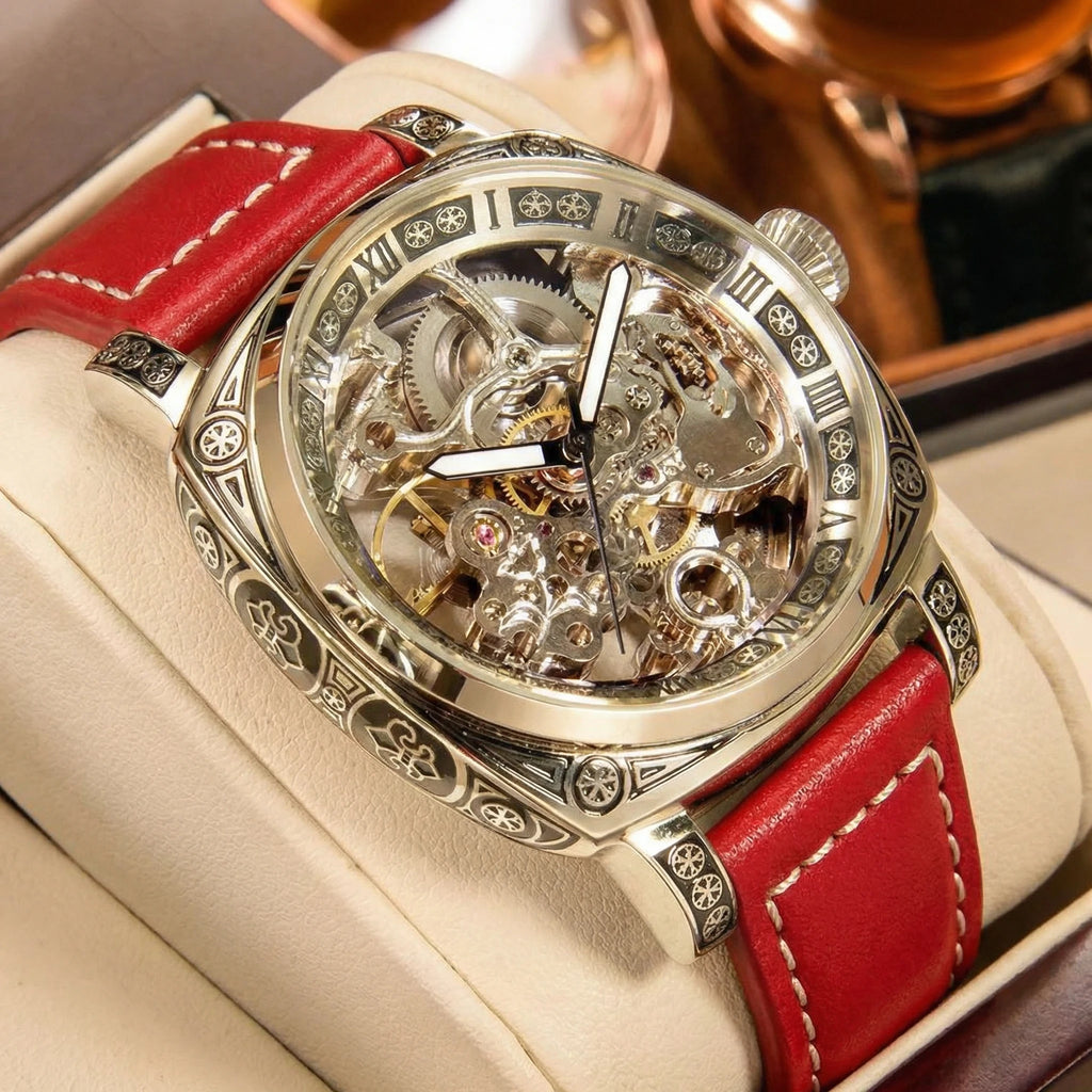 Men's Automatic Tourbillon Hollow Mechanical Watch