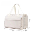 Foldable Double Layer Pet Trolley Travel Carrier for Cats Dogs