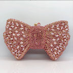 Women's Luxury Rhinestone Bow Wedding Evening Clutch Bag