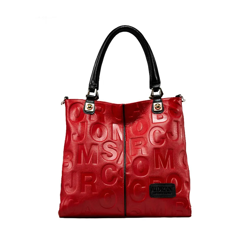 Women's Genuine Leather Handbag Shoulder Tote Bag