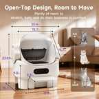 XL Automatic Self Cleaning Open Top Cat Litter Box for Cats