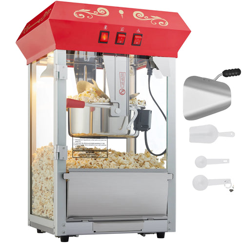 Commercial Electric Countertop Popcorn Maker Machine with SUS304 Heating Tube