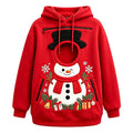 Unisex Christmas Pattern Pet Carrier Pouch Hoodie