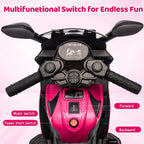 Kids 6V Electric Motorcycle Ride-On Toy with Training Wheels