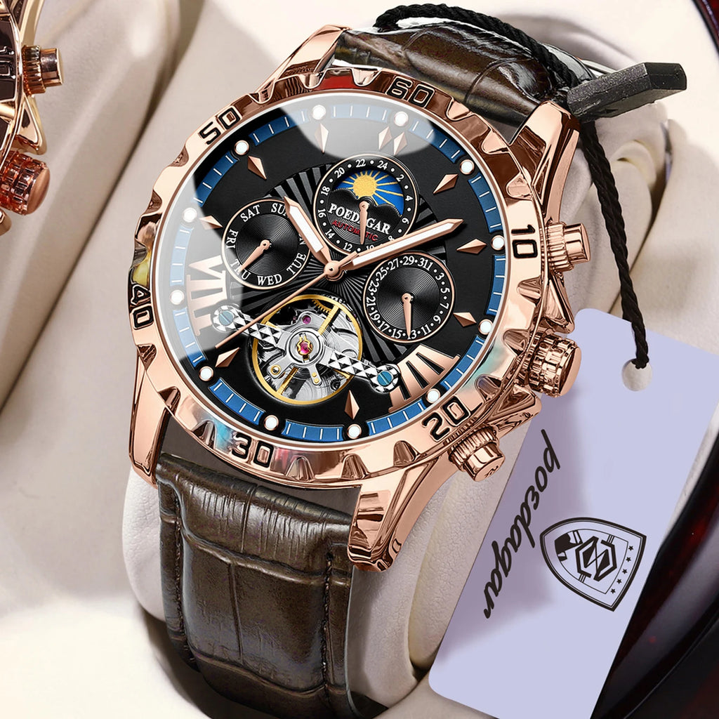 Men's Luxury Hollow Tourbillon Automatic Mechanical Watch