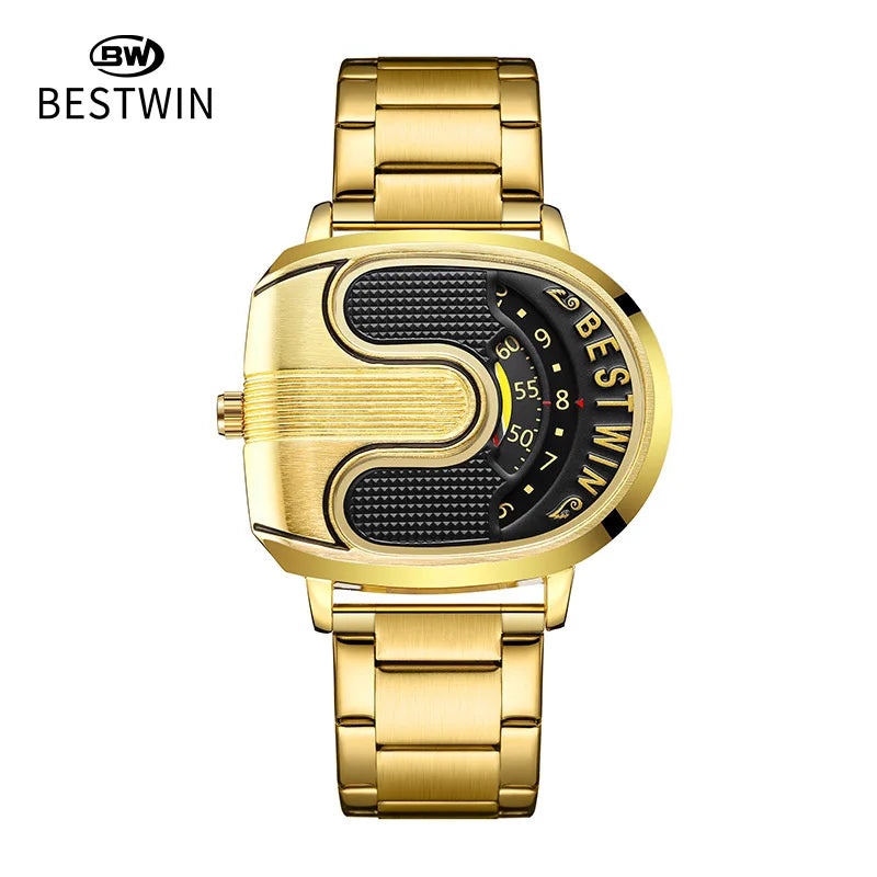 Men's Luxury Stainless Steel Quartz Wristwatch