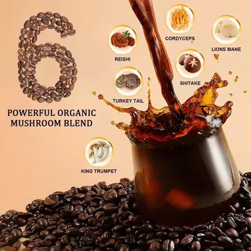 Lion's Mane and Turkey Tail Energy Support Mushroom Coffee