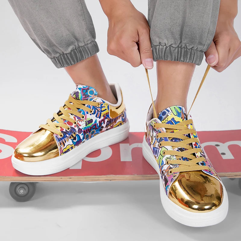 Men's Lightweight Breathable Skate Sneakers