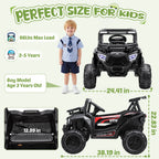 Kids 12V Electric Ride-On UTV Toy with Remote Control