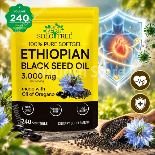 Black Seed Oil with Oregano Oil Dietary Supplement Softgels