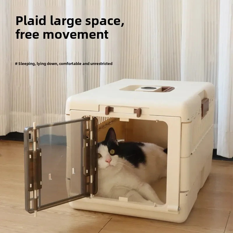 Foldable Pet Travel Carrier Suitcase Bag for Cats Dogs
