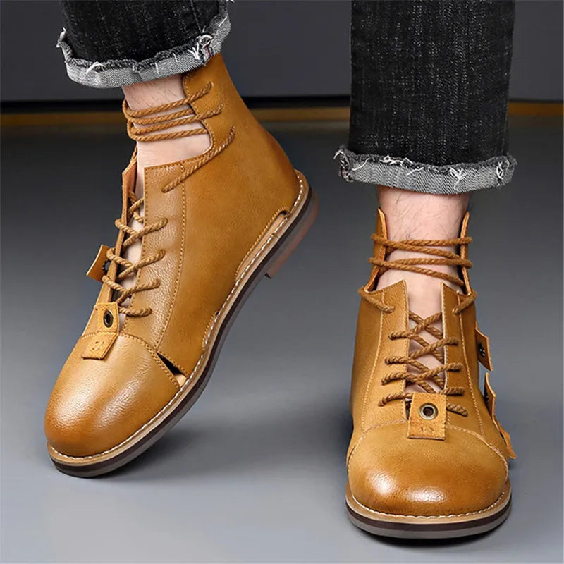 Men's Lace-Up High-Top Gladiator Sandals